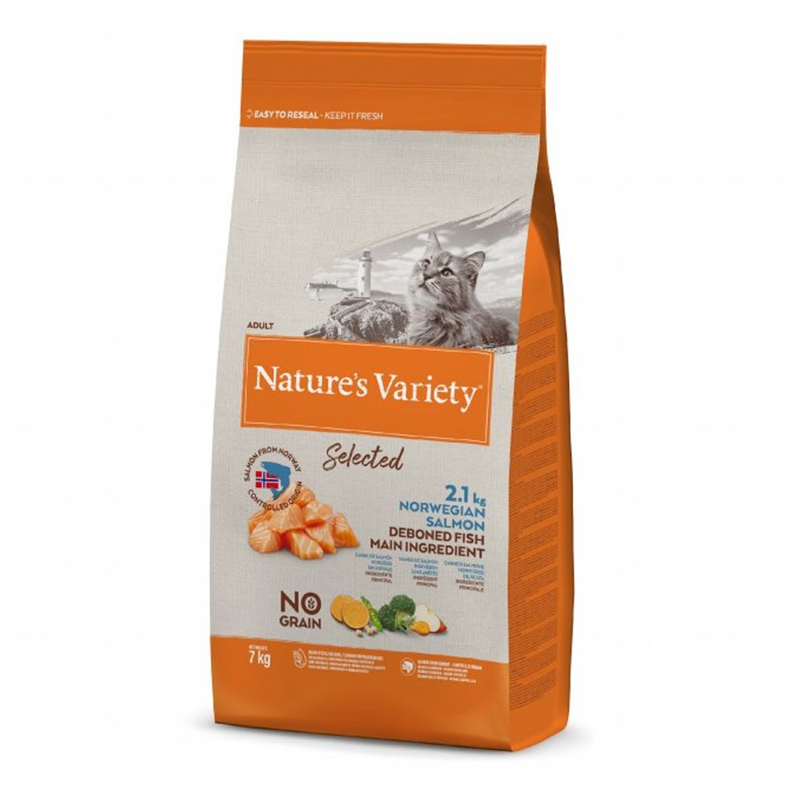 Nature's Variety Cat Selected No Grain Salmon 7 kg