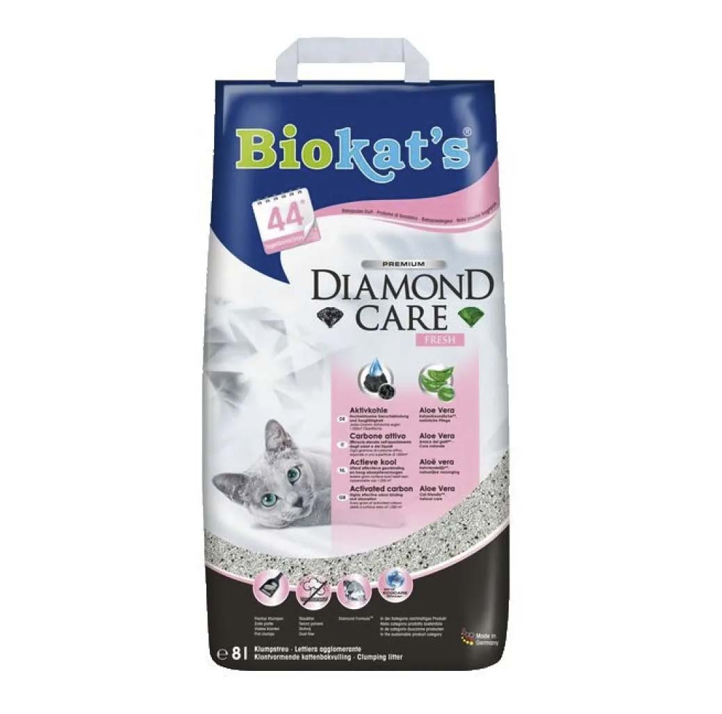 Nisip pentru pisici Biokat's Diamond Fresh 8l