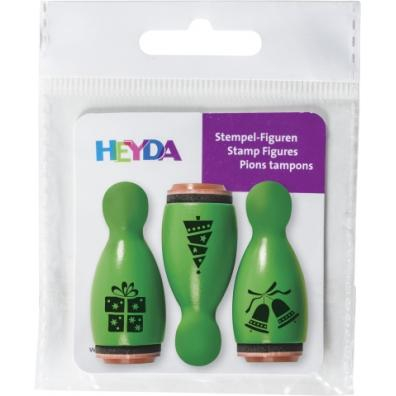 HEYDA - Figurína s vianočnými známkami - zelená