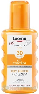 Eucerin Sun Oil Control Dry Touch transparentný sprej na opaľovanie SPF30 200 ml
