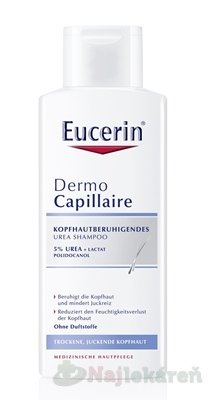Eucerin DermoCapillaire 5% Urea šampón pre suchú pokožku 250 ml