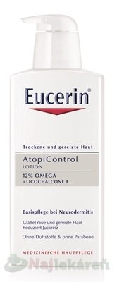 Eucerin AtopiControl telové mlieko suchá zarud.p. 400 ml