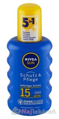Nivea Sprej na opalování SPF 15 Sun (Moisturising Sun Spray) 200 ml