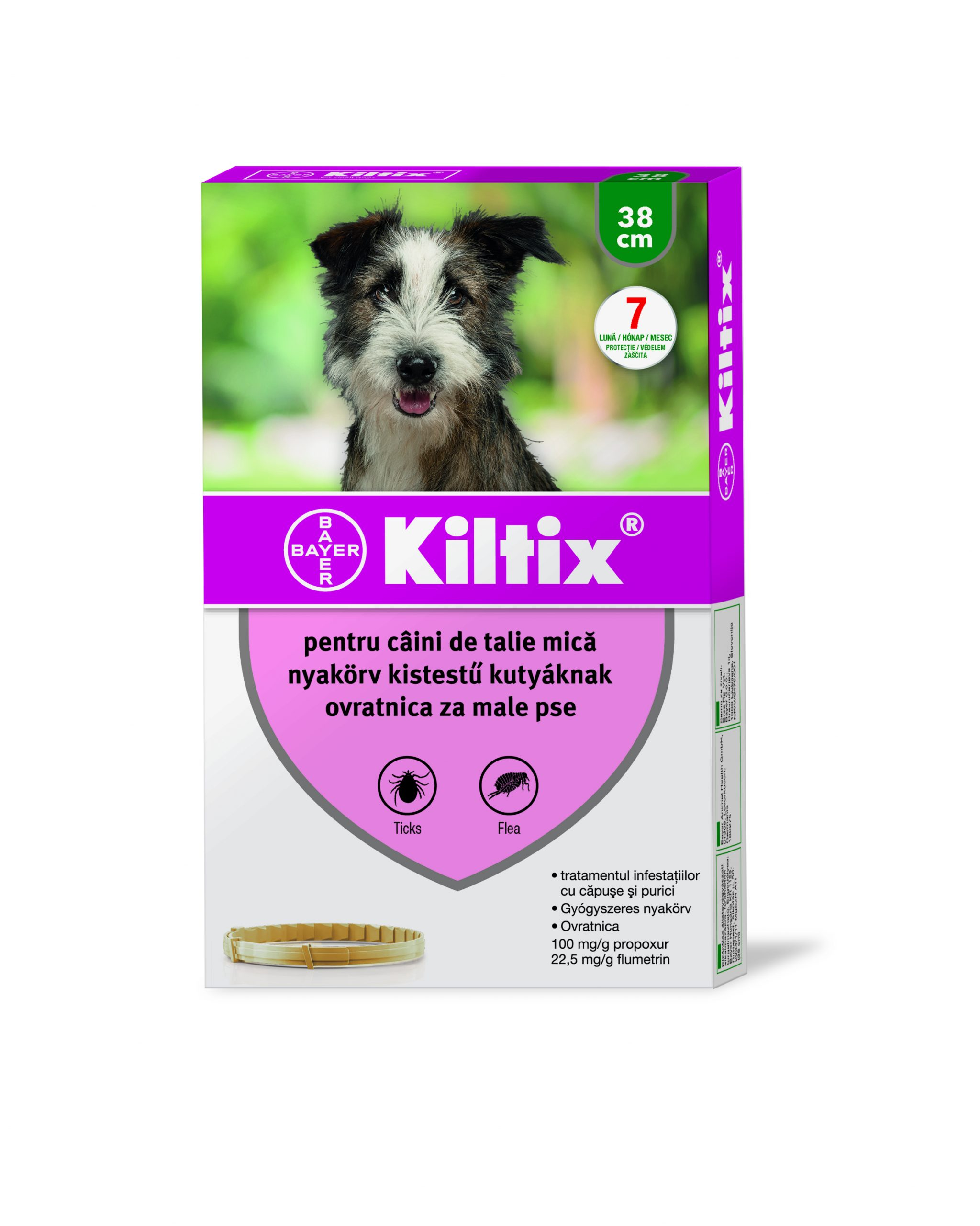 Kiltix flea and tick collar for dogs S