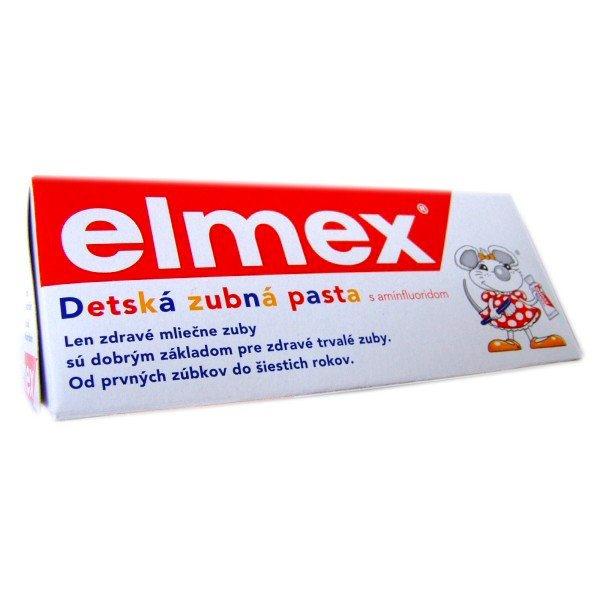 Elmex dětská zubní pasta do 6 let, s aminfluorid 1x50 ml