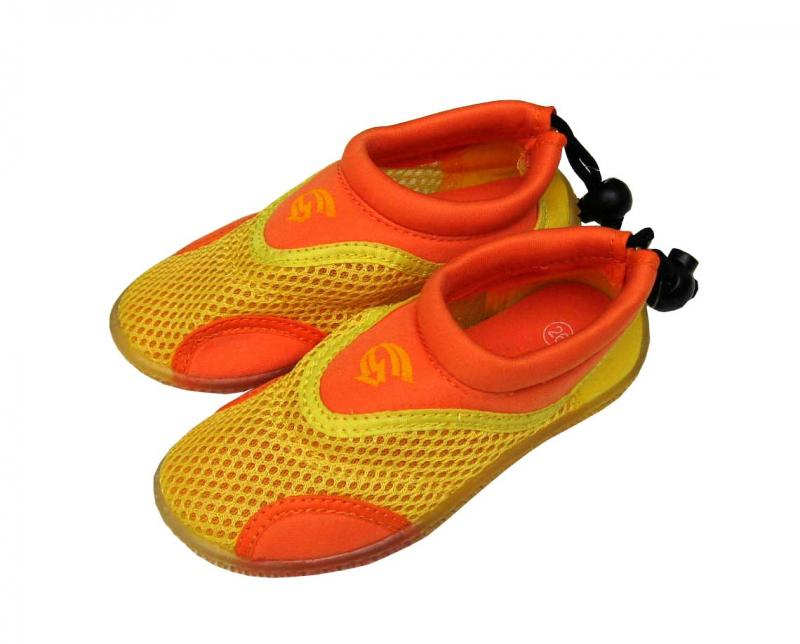Buty wodne z neoprenu Holidaysport Alba Junior Żółto-pomarańczowy