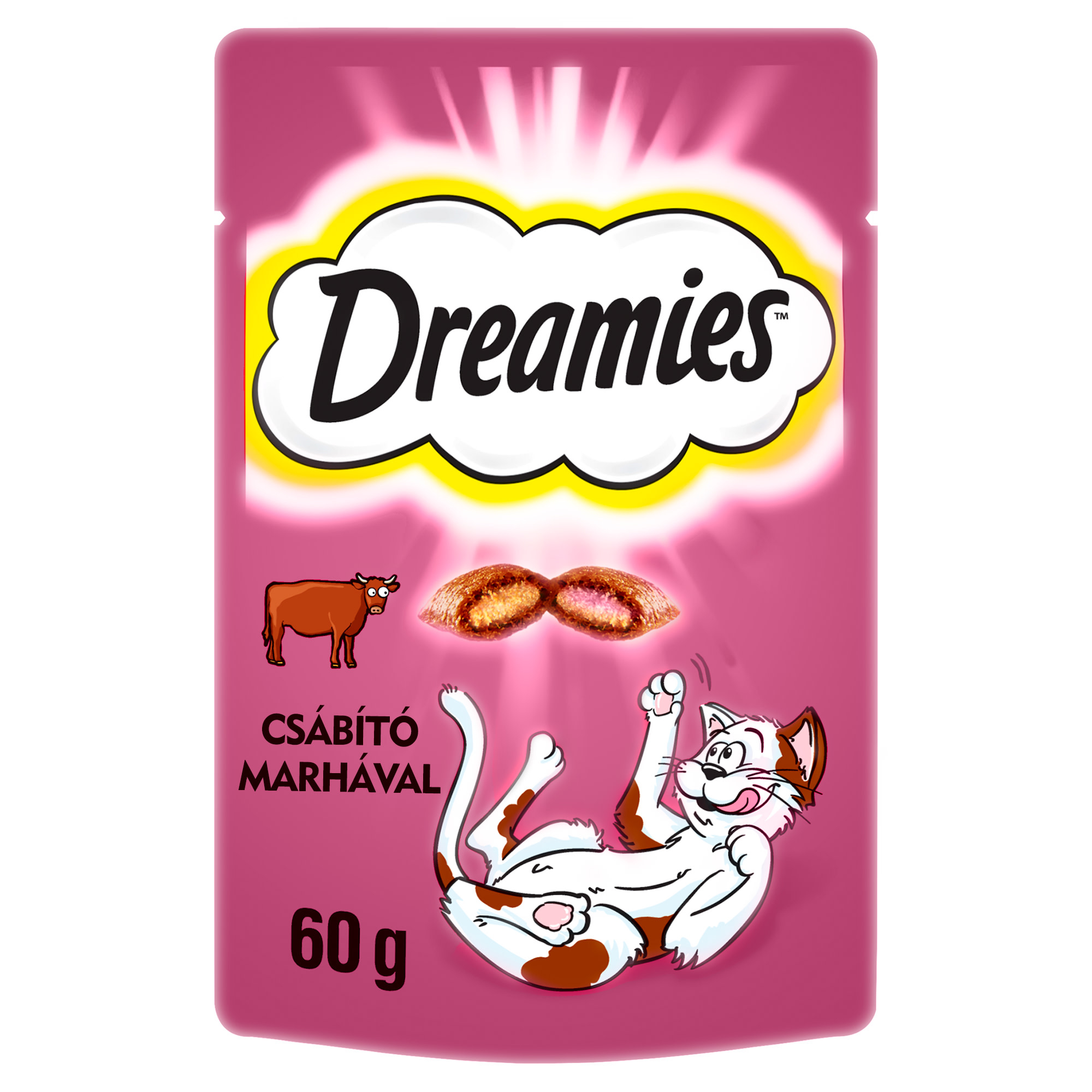 Dreamies cat treat beef 6x60g