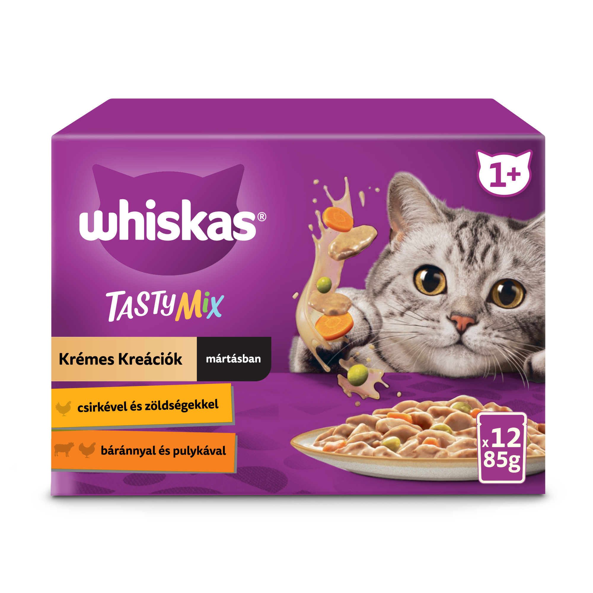 Whiskas Tasty Mix Chef's Choice macska tasak MP krémes válogatás 12x85g