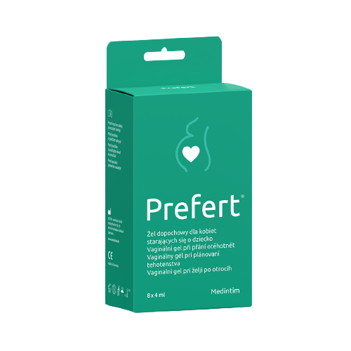 Vaginální gel na podporu početí Medintim Prefert 8 x 4 ml