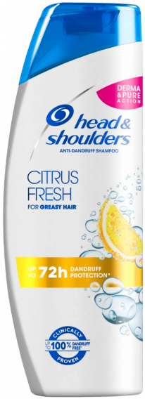 Head & Shoulders Citrus Fresh Shampoo gegen fettiges Haar mit Schuppen 400ml