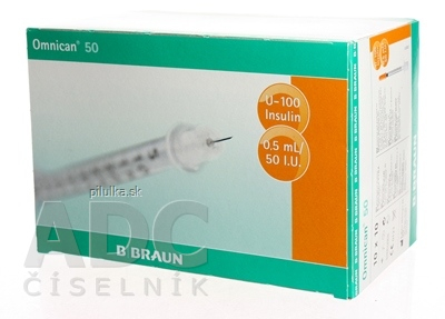 B.Braun BB Omnican inzulínová striekačka objem 5 ml 100 ks