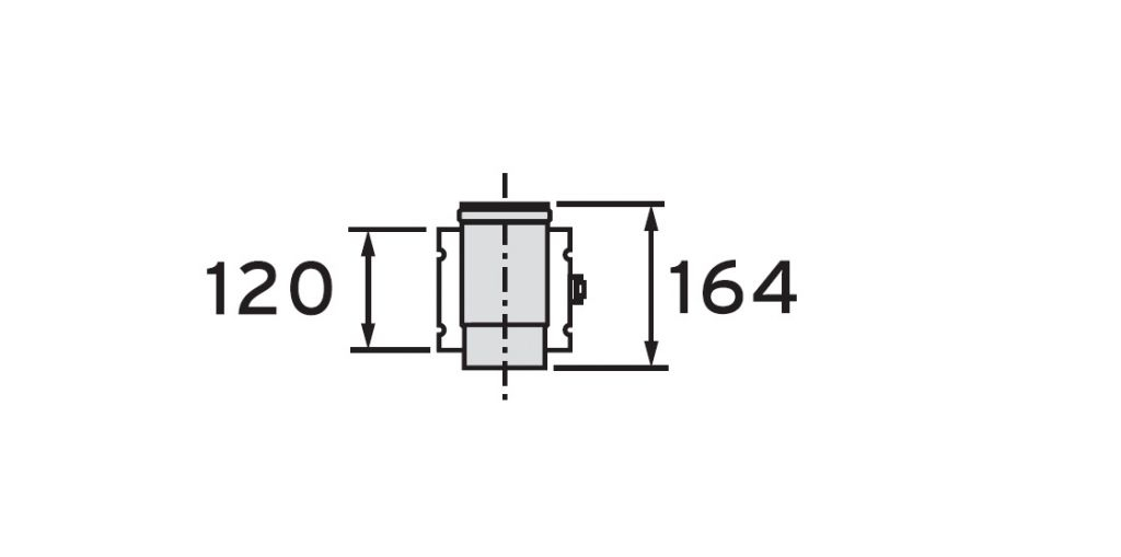 Vaillant elemento de separação de gases de escape, ø 80/125 mm