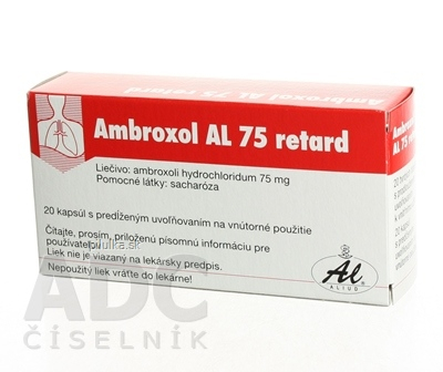 Ambroxol AL 75 retard 75 mg 1 x 20 kapsler