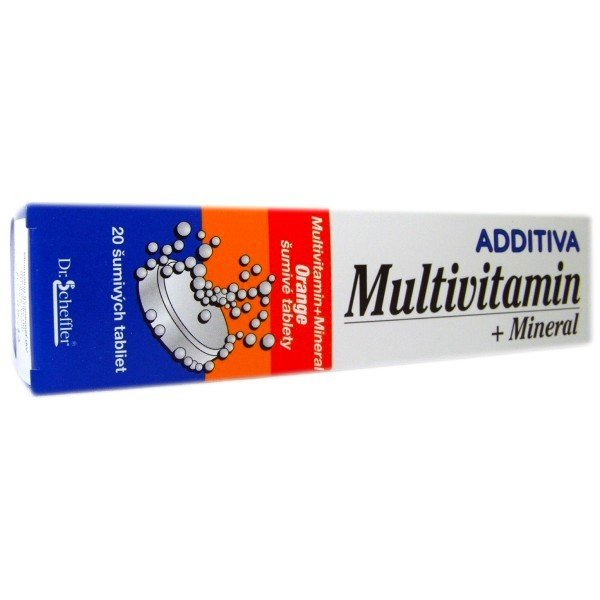 Additiva multiVitamín + minerál Pomeranč 20 šumivých tablet