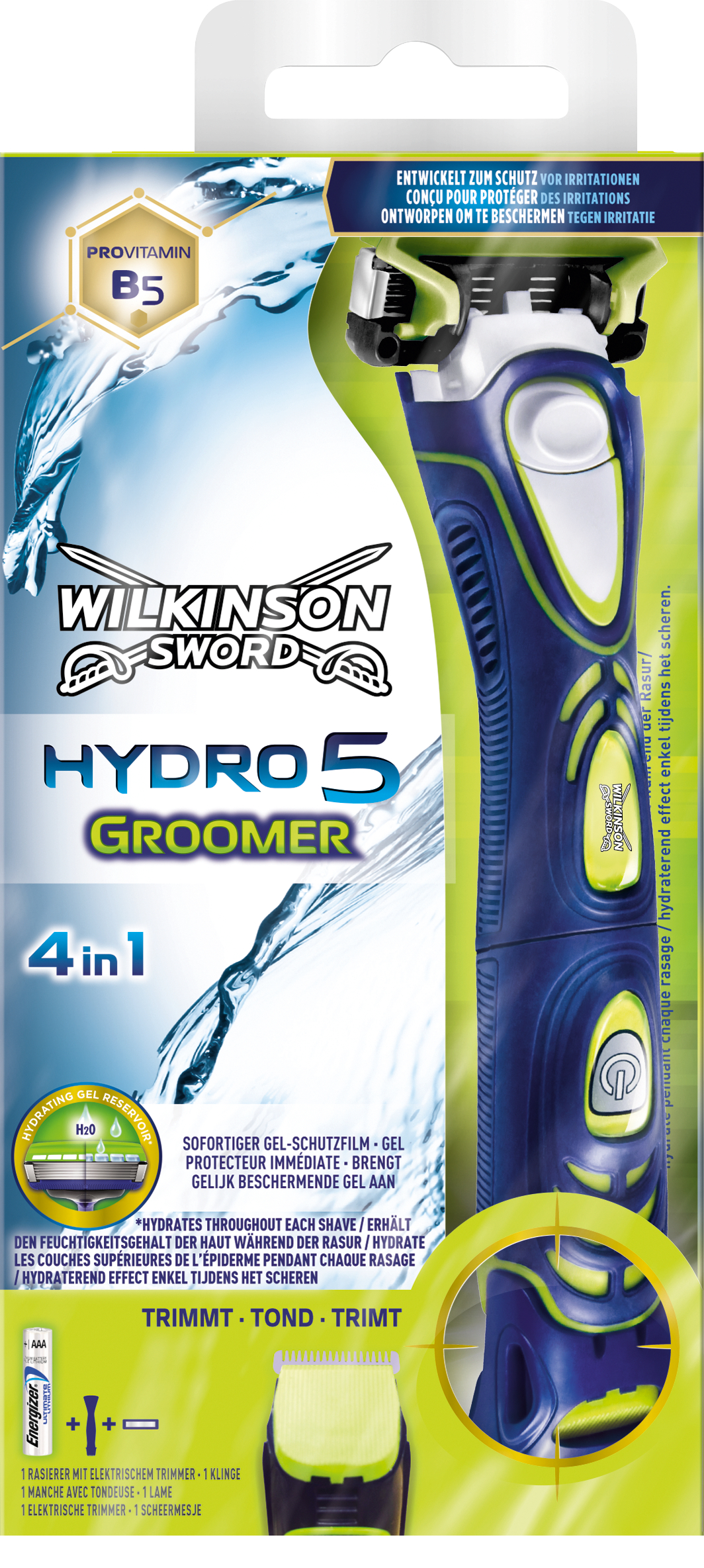 Wilkinson Sword Bateriový holicí strojek + 1 náhradní hlavice Hydro 5 Groomer