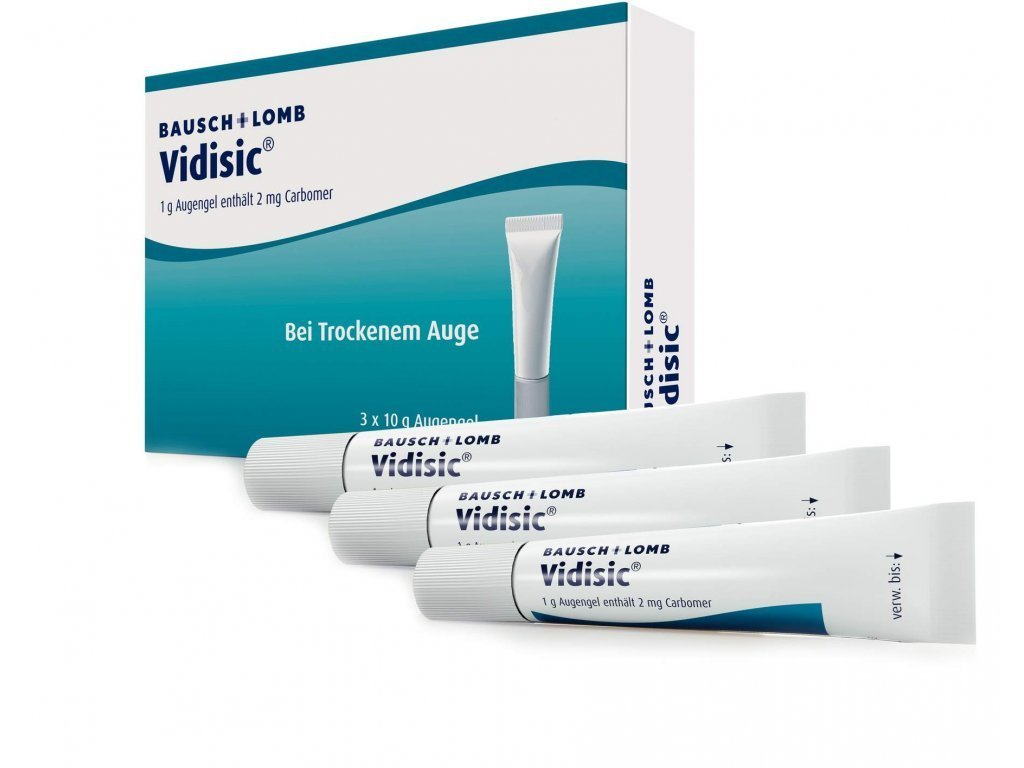 Vidisic 2 mg/g oph.gel. 3 x 10 g