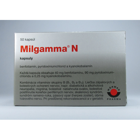 Milgamma N trojkombinacia vitaminov 50 kapsúl