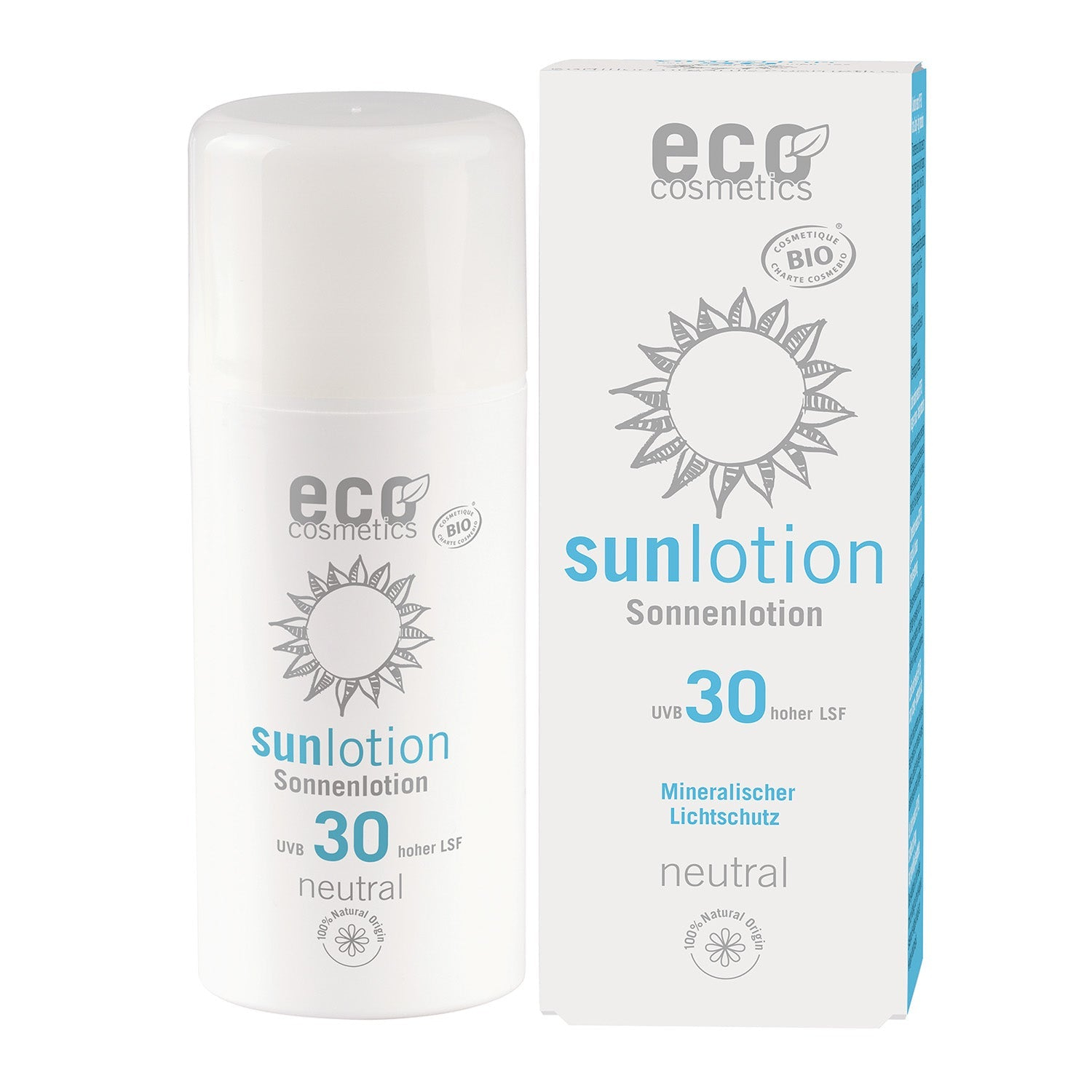 Eco Cosmetics Sunscreen neutral SPF 30, 100 ml