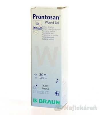 B.Braun Prontosan Wound Gel sterilný čistenie, zvlhčovanie hlbokých rán 30 ml