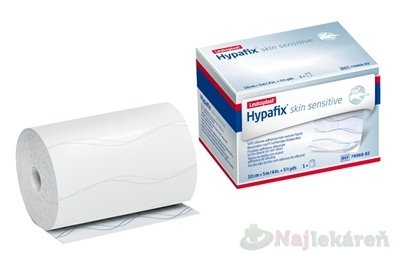 LEUKOPLAST Hypafix skin sensitive fixačná adhezívna silikónová náplasť 10 cm x 5 m 1 ks