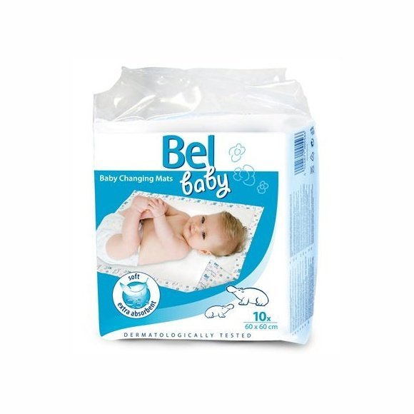 Bel Baby Extra Absorbent Soft, changing pads 60 x 60 cm, 10 pcs
