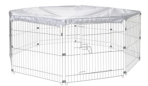 AniOne outdoor octagonal rabbit cage with net 120cm diameter