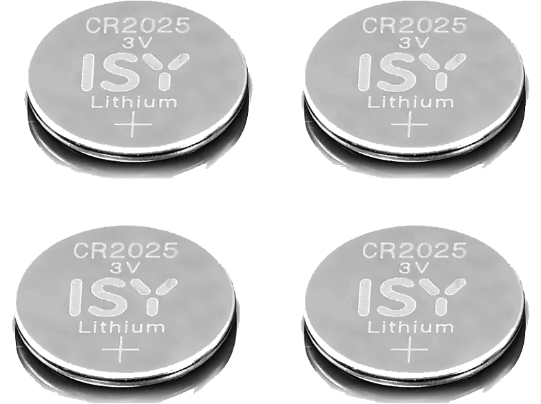 ISY Knappcellsbatteri Lithium Cr2025 3 V 4-pack