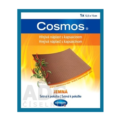 COSMOS Hrejivá náplasť s kapsaicínom jemná 12,5x15 cm 1 kus
