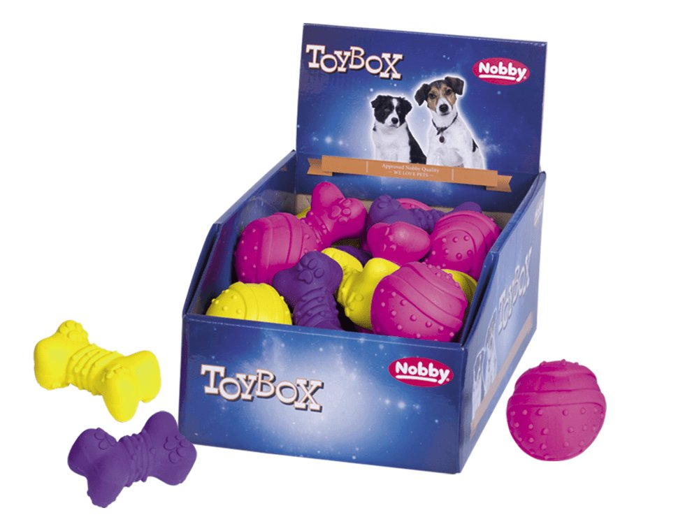Nobby Latex Dog Toys 24pcs Ø7cm