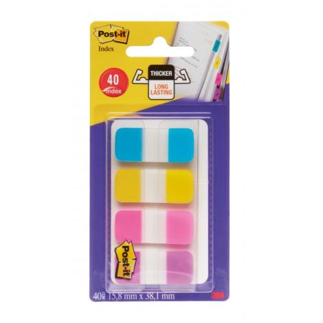 Post-it Index Tabs extra strong narrow 15.8x38.1mm