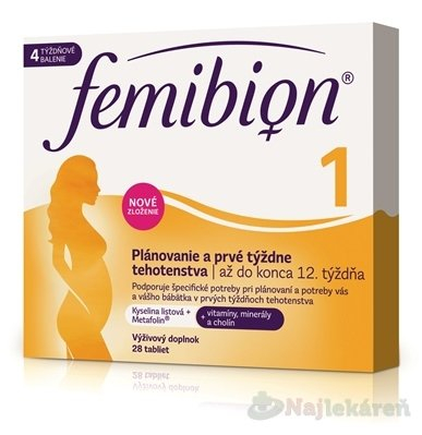 Femibion 1 Plánovanie a prvé týždne tehotenstva 28 tbl