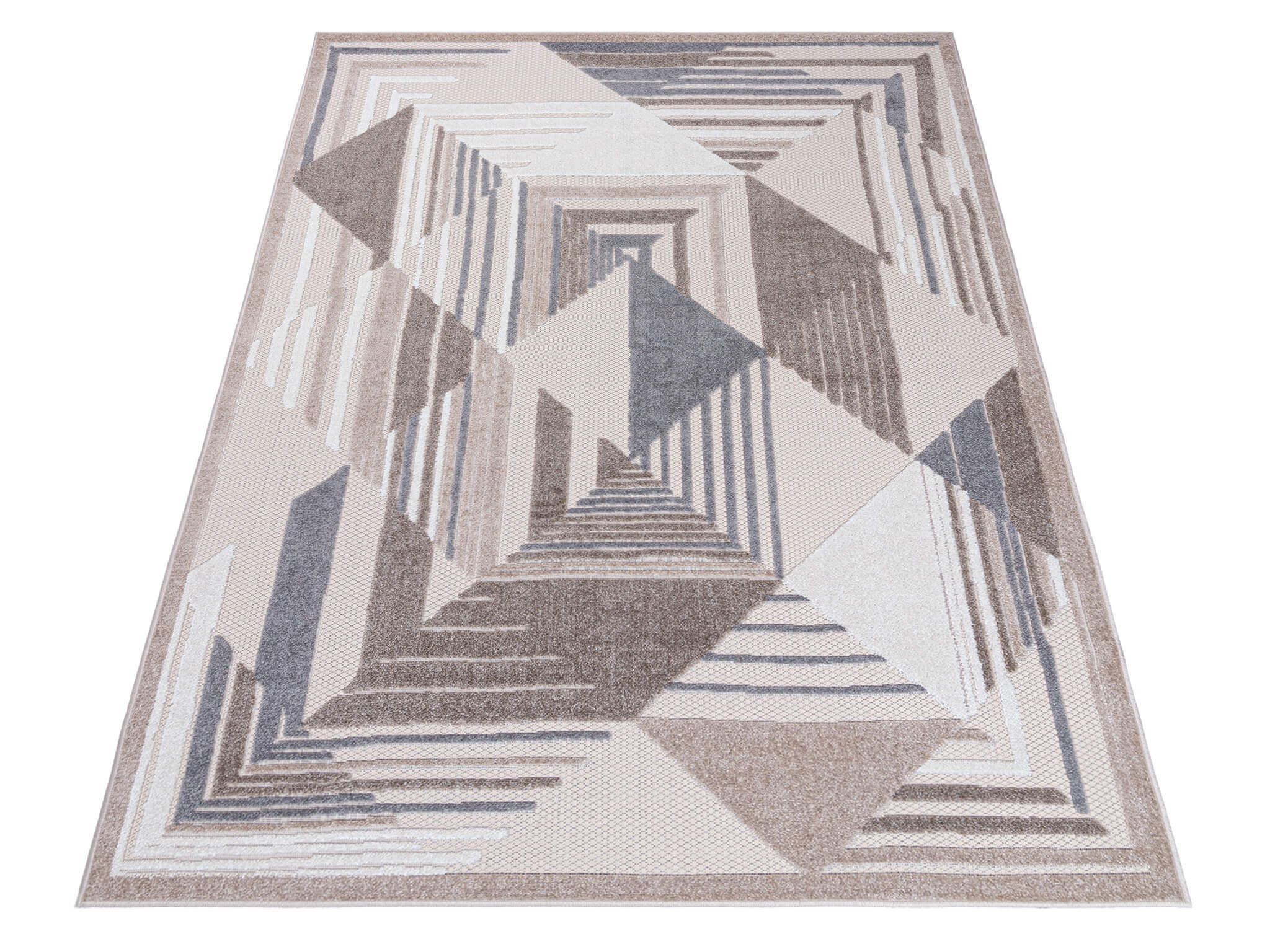 TA Béžový pruhovaný koberec Ebess Rozmer: 160x230 cm
