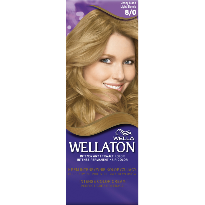 WELLATON barva na vlasy, se sérem s provitamínem B5 8/0 Světle blond 1ks - 8/0
