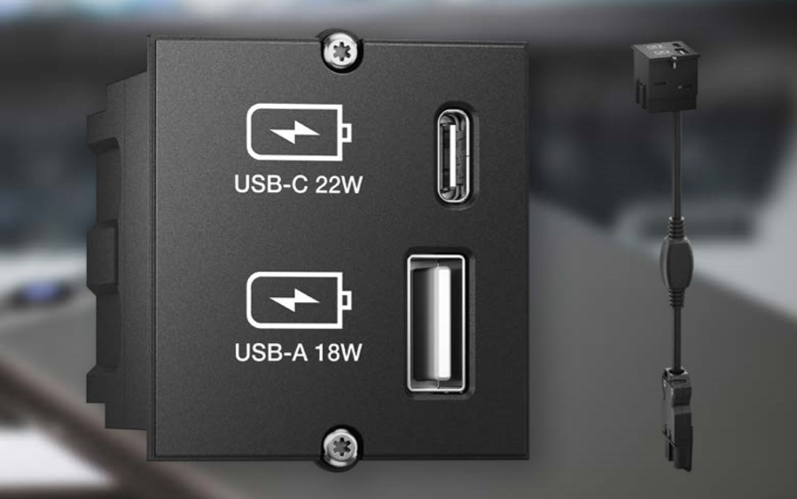 BACHMANN Modul USB nabíječka USB "A" a USB "C" 917.227