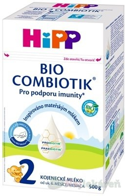 HiPP 2 BIO Combiotik® Následná mliečna dojčenská výživa (od uk.6.mesiaca)
