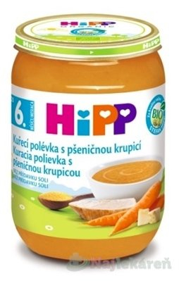 HiPP BIO Kuracia polievka s pšeničnou krupicou 190 g