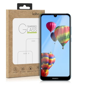 Premium tvrzené ochranné sklo pro Huawei Y6 (2019) - černý rámeček