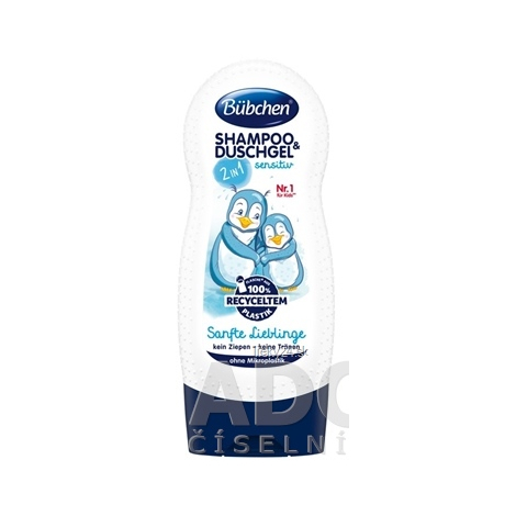 BÜBCHEN Kids šampón + sprchový gél 2v1 jemný miláčik 230 ml