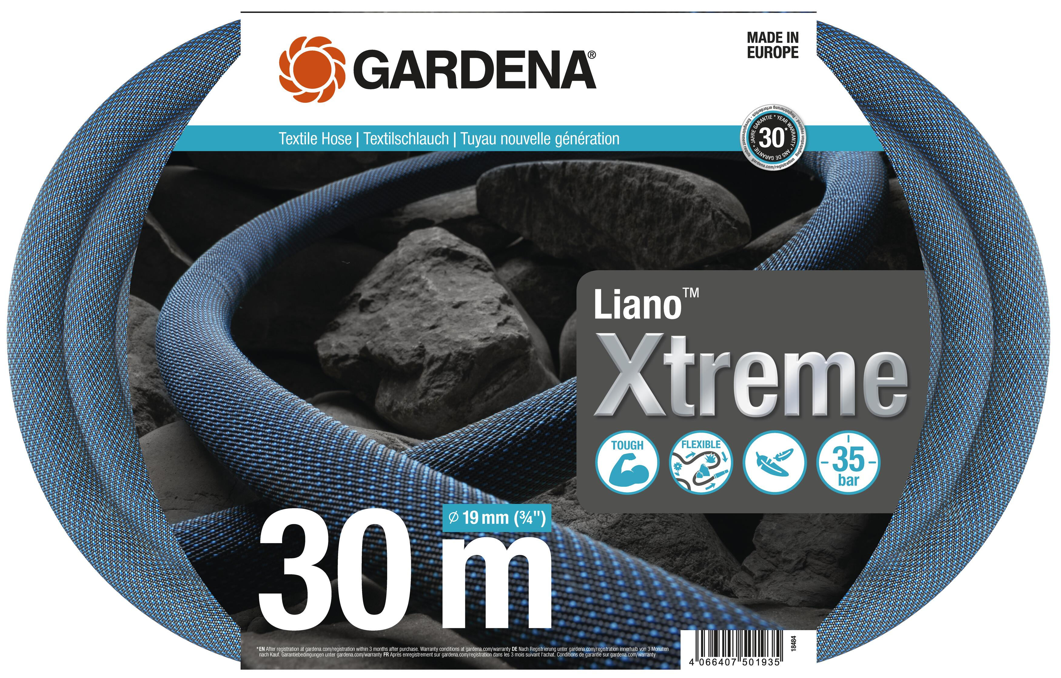 textilná hadica Liano™ Xtreme 19 mm (3/4"), 30 m