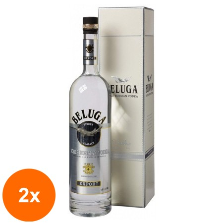 Set 2 x Vodka Beluga Noble, 40%, 1.5 l...