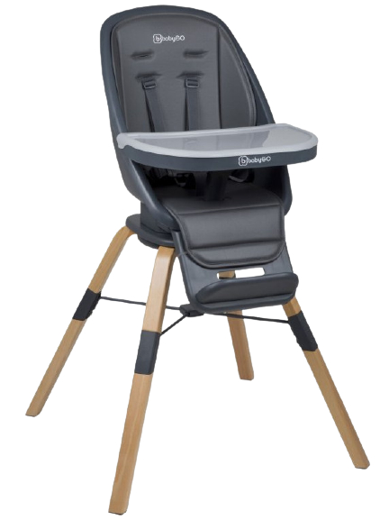 BabyGo Jedálenská stolička CAROU 360° Grey 1 ks