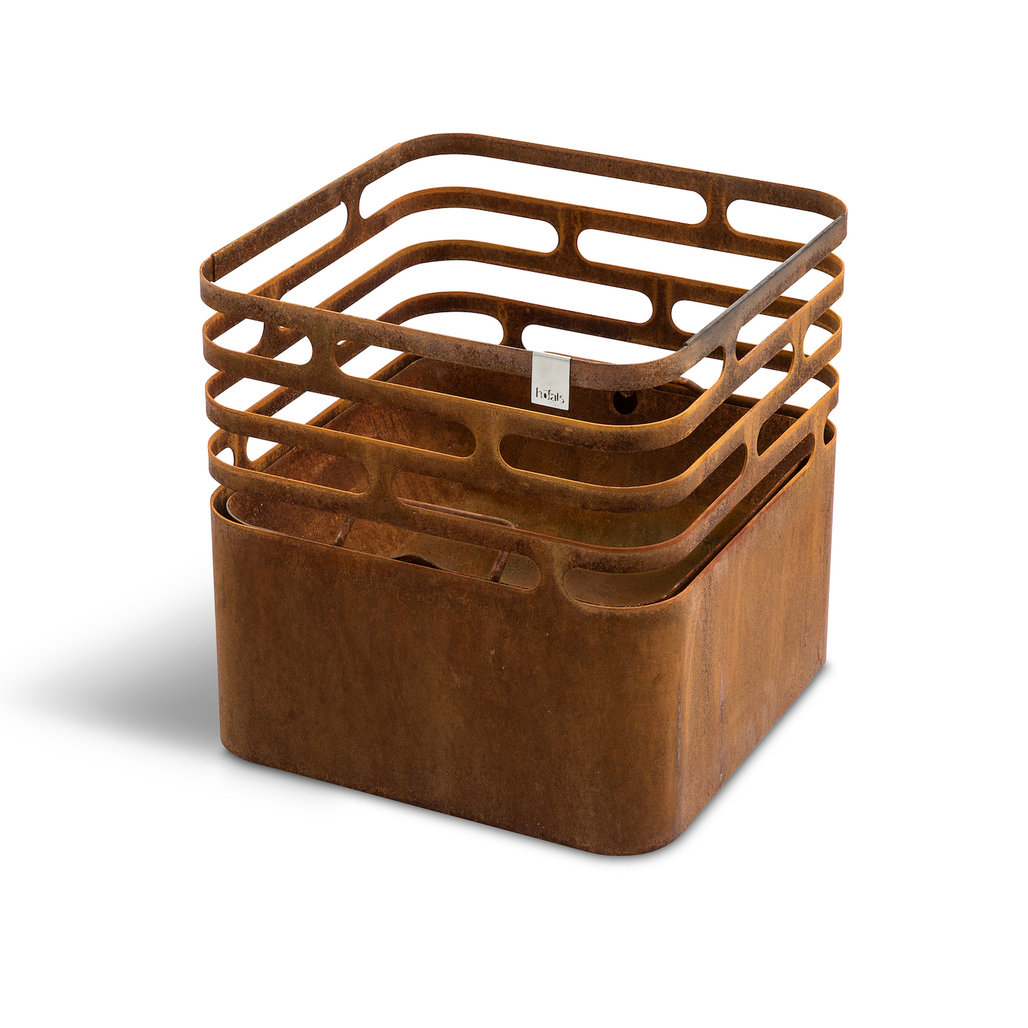 Grill / fireplace for garden CUBE, rusty - Höfats