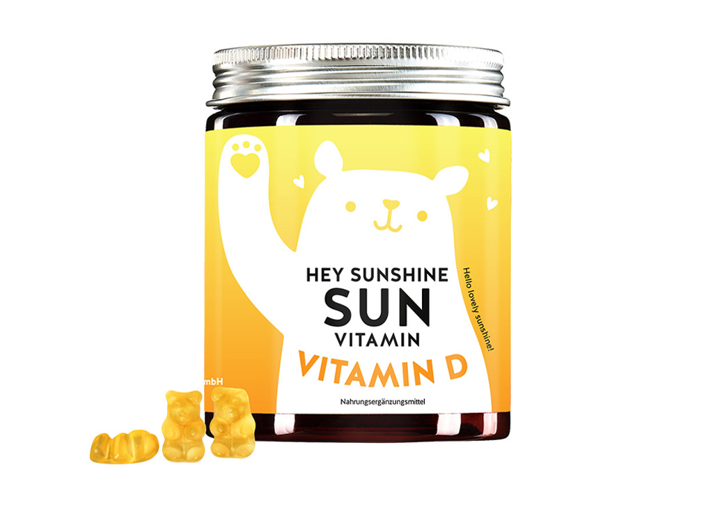 Bears with Benefits Bears with Benefits Hey Sunshine komplex s vitaminem D3 bez cukru