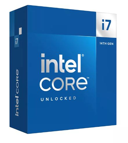 Processeur Intel® Core™ i7-14700K, 3,40 GHz, 33 Mo, LGA1700, UHD Graphics 770 BOX, sans refroidisseur