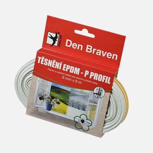 Den Braven Sealing profiles made of EPDM rubber P-profile 9 mm x 5.5 mm x 6 m