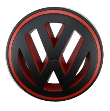 VW znak 150mm - červený