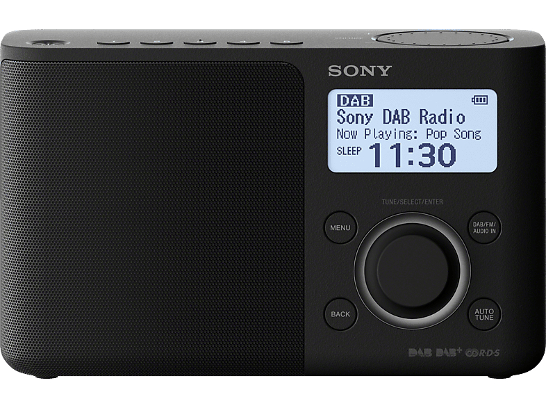 Sony-radio XDRS61DB.EU8, bærbar, svart