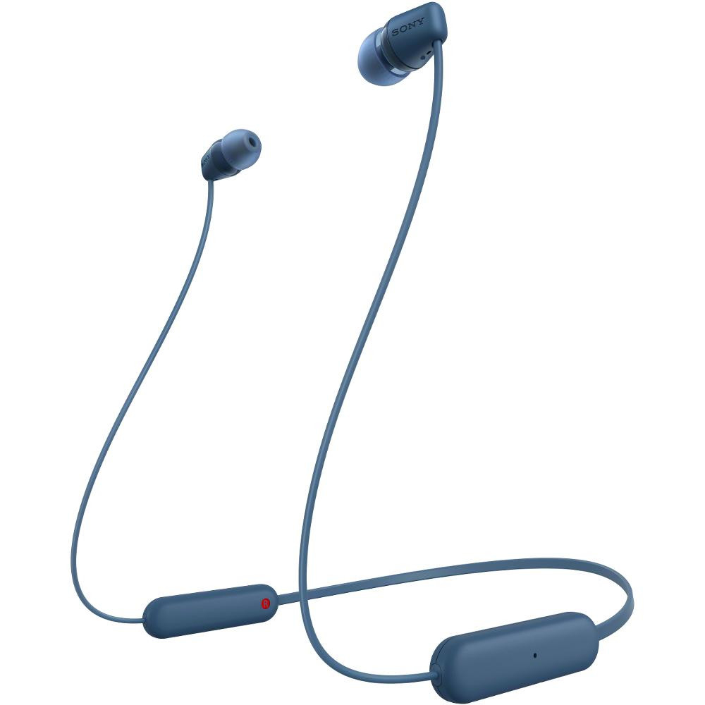SONY fejhallgató WI-C100 vezeték nélküli, kék