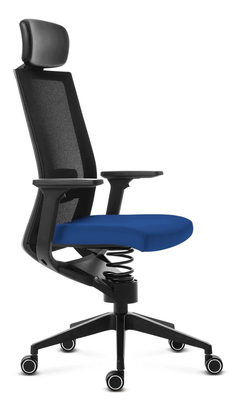 Gezondheidsbureaustoel Adaptic EVORA + Koningsblauw