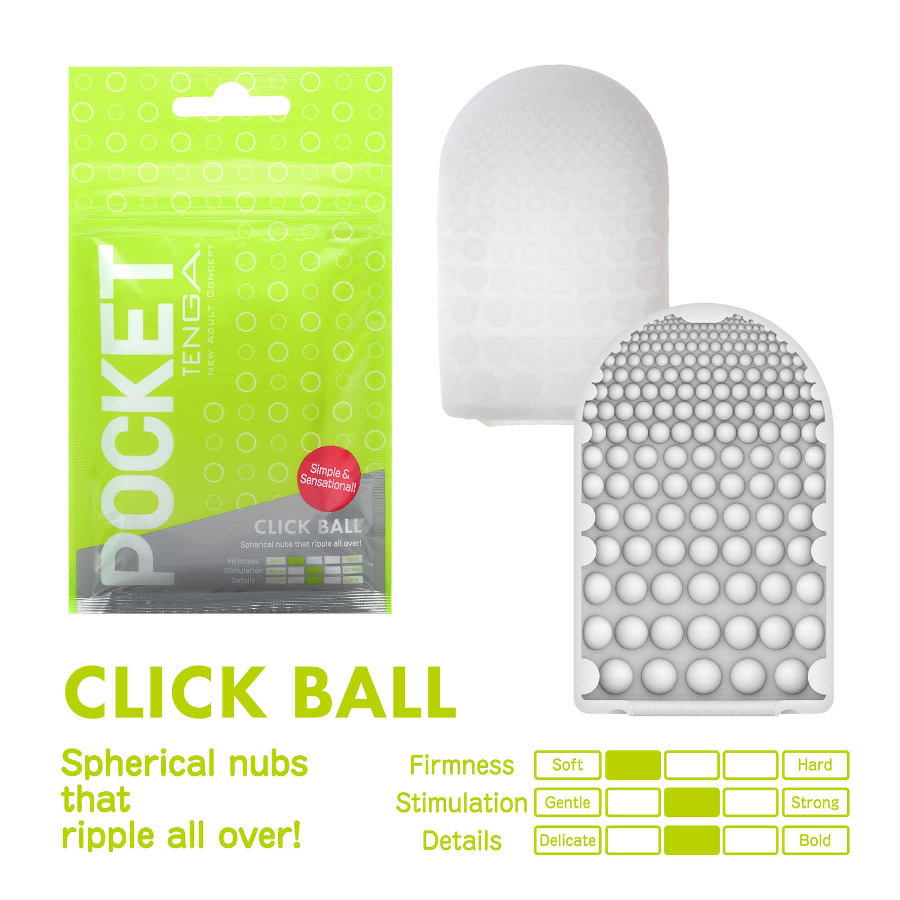 Tenga Pocket Click Ball Masturbator